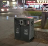亂扔煙頭進垃圾桶，險些造成火災釀成大禍