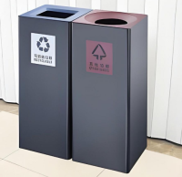 室內(nèi)組合式噴粉金屬垃圾桶空間的無(wú)聲美學(xué)與實(shí)用革命